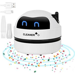Molbory Mini Aspirapolvere da Tavolo, Portatili Aspirabriciole da Tavolo, Robot Aspirapolvere da Tavolo, Mini Aspirapolvere da Scrivania per Casa Scuola Ufficio Tastiera,USB Ricaricabile,Regali per Bambini