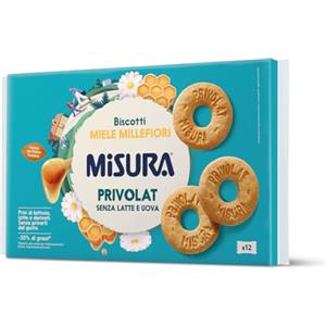 Misura Biscotti al Miele Privolat - Senza Latte e Uova - Confezione da 400 grammi