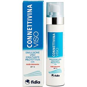 CONNETTIVINA Fidia Farmaceutici CONNETTIVINAVISO - Emulsione Fluida per Idratare la Pelle, con Acido Ialuronico SPF15, Flacone Airless da 50ml