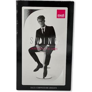 MEDI ITALIA Gambaletto Uomo 15 mmHg in Cotone Marine Taglia 3 - Comfort e Prevenzione