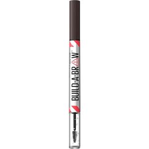 Maybelline New York, 2 in 1 Penna e Gel Sopracciglia, Per Sopracciglia Piene e Naturali, Tenuta Fino a 24 Ore, Waterproof, Formula Vegana, Build A Brow, Tonalità: Ash Brown