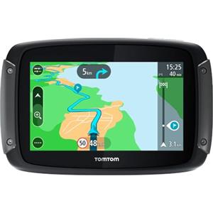 TomTom Navigatore Satellitare per Moto Rider 500 (Mappe Europa 49 Paesi, Percorsi Tortuosi e Collinari per Moto, Aggiornamenti Tramite Wi-Fi, Avvisi Traffico e Autovelox)