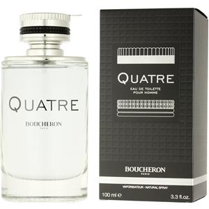 Boucheron Quatre Eau de Toilette 100 ml Uomo - Fragranza Legnosa con Note di Bergamotto e Patchouli