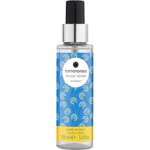 Tuttotondo Anice Verde Deodorante Spray Antitraspirante Unisex 100 ml - Formula Delicata con Estratti Naturali