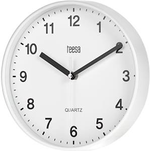 Teesa Orologio da parete analogico universale 20 cm TSA0038 bianco