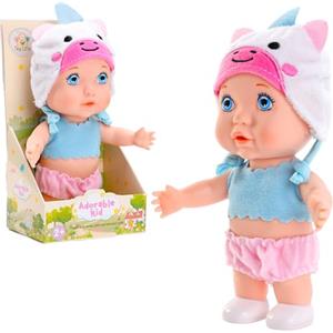 Miunana 6 Pollici 20 CM Bambola Neonato Bambolotti Amici Degli Animali in Vinile Bambole Piccole Giocattolo Bamboline Baby Doll per Bambini Ragazzi (Unicorno)