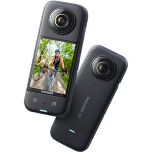 Insta360 X3, Action cam 360 con video HDR Active 360 5.7K, obiettivo singolo 4K, impermeabile, stabilizzazione FlowState, touchscreen da 2,29, editing con IA, per moto, sport invernali e video blog