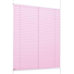 Khome K-Home Tenda plissettata Klemmfix, Florida rosa, 35 x 130 cm (larghezza x lunghezza), design unico con incantevole effetto luminoso