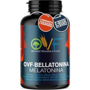 PARAFARMACIA, ORGANIC VITAMINS & FOOD Parafarmacia OVF: 180 capsule Melatonina Pura 1mg (fornitura per 6 mesi) con aggiunta di Selenio, Zinco, Adenosina e Glicina. Melatonina Forte per Dormire