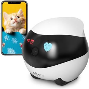 Enabot EBO SE FamilyBot,Robot Telecamera per animali in movimento con ruote,1080P Videocamera di Sorveglianza Interno,Crociera Automatica,Audio Bidirezionale e Visione Notturna