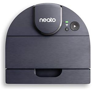 Neato Robotics D8 Robot Aspirapolvere Navigazione Laser Fino A 100 Minuti Di Autonomia, Contenitore Per Polveri Da 700 Ml, Quick Boost Programmabile Con App, Nero
