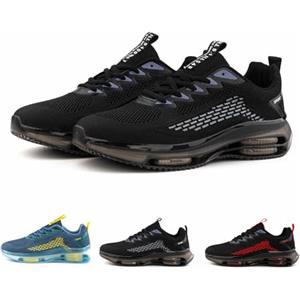 Hitmars Scarpe Running Uomo Scarpe da Corsa Ginnastica Trail Running Sportive Jogging Trekking Tennis Outdoor Fitness Scarpe Uomo Sneakers Nero N1 EU47