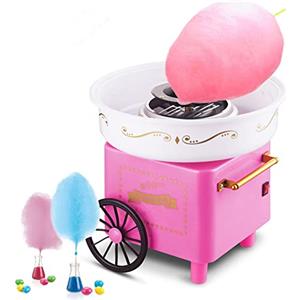 RELOVE Macchina per Zucchero Filato 500W Cotton Candy Machine,Stile retrò, Ottimo Regalo per Feste di Compleanno, Festa dei Bambini e Natale,Candy Machine per Il Compleanno dei Bambini,Rosso