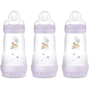 MAM Istruzioni in lingua straniera - Mam FB0403G Set da 3 biberon autosterilizzanti e anticoliche, da 260 ml, Rosa