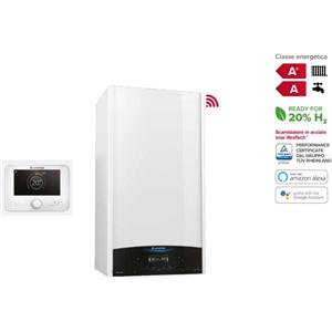 Ariston Caldaia Ariston a condensazione Genus One+ Net 30 kW Low NOx Metano o Gpl con Kit fumi omaggio Sensys HD DI SERIE Wi-Fi Alexa e Google Home - NOVITA