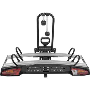 MENABO Portabici da Gancio Traino Alcor 2 Bici con Serratura Antifurto e Sistema di Ribaltamento