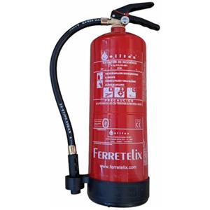 Ferretelix Estintore a polvere ABC 6 Kg con staffa di montaggio CE Standard G