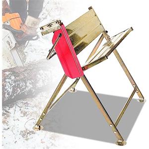 Jopassy Cavalletto Taglialegna per sega a catena con supporto per motosega, 81 x 72 x 78,5 cm, carico massimo 150 kg, stabile cavalletto in legno per segare con precisione legna da ardere