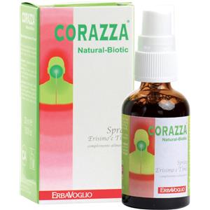 Erbavoglio Corazza Spray Erisimo e Timo 30 ml - Integratore per il benessere di naso e gola