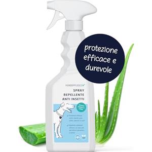 Hundepflege24 Spray antizecche, repellente contro insetti & rimedio anti pulci per cane e gatto 500ml - Protezione efficacissima, naturale e durevole contro zecche, pulci, pidocchi, zanzare, acari