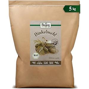 Biojoy Farina di farro BIO integrale, per pane e dolci, 5 kg