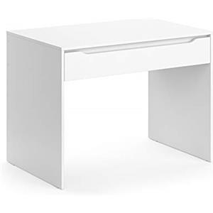 VICCO Scrivania Ruben Bianco 100 x 65 cm con cassetto estraibile e superficie resistente ai graffi