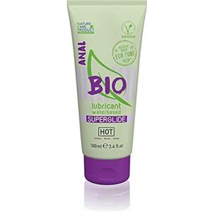 HOT Bio Superglide Anal - Lubrificante Anale Vegano a Base d'Acqua, 100 ml, Eccellente Scorrevolezza e Facile da Rimuovere