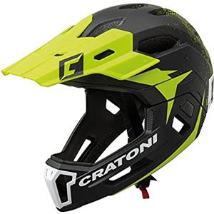 Cratoni W2015081500, Maniac 2.0MX, Casco da Bicicletta MTB, Colore nime Opaco, Nero-Verde, L/XL (58-61 cm) Unisex Adulto, NEG/LIM, 58-61