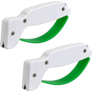 UILYNIU 2 Pezzi Affilacoltelli Affilacoltelli Professionale Affilacoltelli per Forbici Affilacoltelli Manuale Affilacoltelli Tascabili Affila Coltelli da Cucina per Coltelli Dritti Forbici