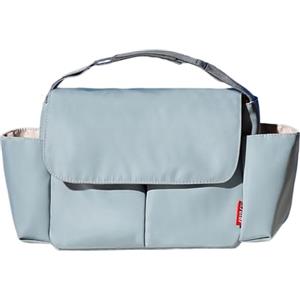 Hiseng Borsa Organizer per Passeggino, Universale Impermeabile Borsa Passeggino Organizer, Tracolla, Grande Capacità, Scomparti Multipli, Borsa Fasciatoio per Carrozzina (Azzurro,36x17x12cm)