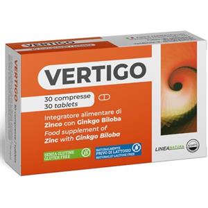 AGIPS FARMACEUTICI Vertigo Acufene Ronzio Orecchio Vertigini Integratore Alimentare con Zinco Ginkgo Biloba 30 compresse Agips