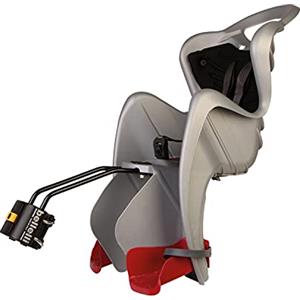 b bellelli Mr Fox - Seggiolino Bici Posteriore - Attacco B-Fix - Si Fissa al Telaio - dai 9 Mesi ai 8 Anni - Max 15 kg - Colore Silver