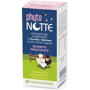 Farmaderbe Phytonotte Estratto Analcolico 50 ml - Favorisce il Riposo Notturno con Estratti Vegetali Naturali