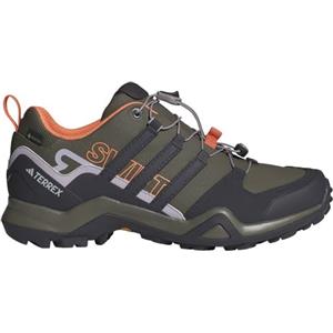 adidas Terrex Swift R2 Gore-Tex Hiking Shoes, Scarpe da Trekking Donna, Olive Strata/Aurora Black/Amber Tint, 38 EU