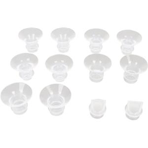 Keenso Inserti Flangiati per Tiralatte da 10 Pezzi, Inserti Flangiati da 13/15/17/19/21 Mm per Tiralatte