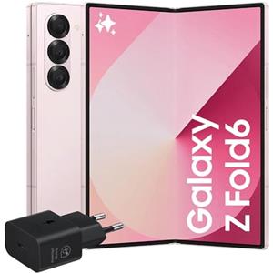 Samsung Galaxy Z Fold6 Smartphone AI pieghevole, Caricatore Incluso, RAM 12GB, 512GB, Dual SIM, Display 6,3/7,6 Dynamic AMOLED 2X, Batteria a lunga durata, Pink 2024 [Versione italiana]
