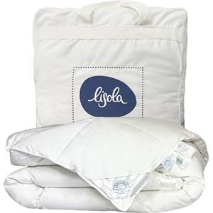 Daunex Piumone Singolo, 155 x 200 cm, 100% Piumino D'Oca Siberiana, Anallergico e Antiacaro, Lavabile in Lavatrice, Made in Italy. Modello: Courmayeur Warm