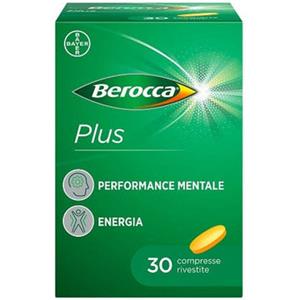 Bayer Berocca Plus - Integratore di Vitamine e Minerali per Energia, Concentrazione e Memoria - 30 Compresse
