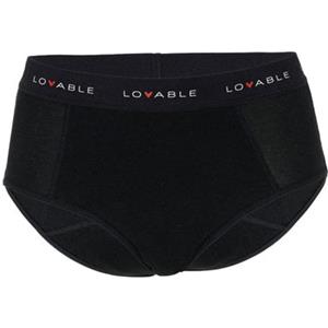 Lovable Slip da Ciclo Vita Alta Flusso Medio Nero - Cotone Biologico, Taglia S