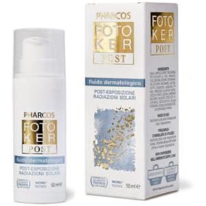 Biodue FOTOKER POST PHARCOS 50 ml - Fluido Dermatologico Doposole per Pelle Morbida ed Elastico