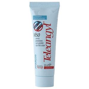 BIONATIVA Teleangyl VISO Crema Protettiva 30 ml con Filtri Solari e Estratti Naturali