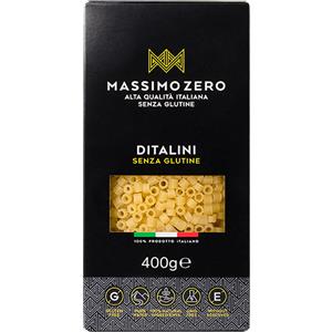 Massimo Zero Ditalini Senza Glutine 400 g - 100% Ingredienti Naturali, Senza Additivi, OGM Free