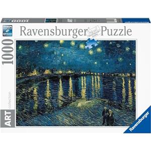Ravensburger - Puzzle Van Gogh Notte Stellata, 1000 Pezzi, Puzzle Arte per Adulti e Ragazzi, Quadri Famosi da Esporre, Idea Regalo per Lei o Lui, 70x50 cm