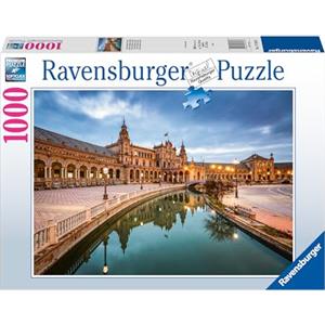 Ravensburger - Puzzle Piazza di Spagna Siviglia, 1000 Pezzi, Puzzle Paesaggi per Adulti e Ragazzi, Idea Regalo per Lei o Lui, 70x50 cm