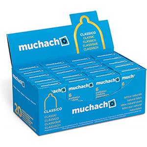 Muchacho Preservativi Classici - Box da 20 Pacchetti da 6 Pz in Lattice Naturale Ultra Sottile