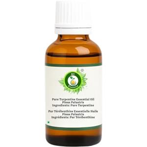 R V Essential Olio Essenziale Di Trementina Puro- 100ml (3.38oz) Pinus Palustris (100% Puro e Naturale Steam Distilled) Pure Turpentine Essential Oil