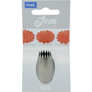 PME JEM - Bocchetta Decorativa Stella a Denti Fini in Acciaio Inox per Sac à Poche, Media, n. 2ES