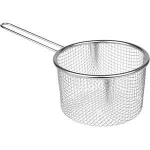 Space Home - Cestello da Frittura per Padella Con Colino in Acciaio Inox - Cestino da Portata per Patatine Fritte