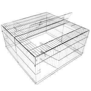 Walter Harrison - Ark Stores UK Walter Harrison Sandford - Gabbia quadrata per piccoli animali/polli, recinto per conigli, criceti, porcellini d'India, 120 x 120 x 60 cm