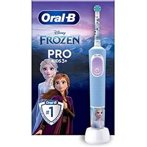 Oral-B Spazzolino Elettrico Ricaricabile Pro Kids Frozen, 1 Testina, per Bambini da 3 Anni in Su, 1 Spazzolino